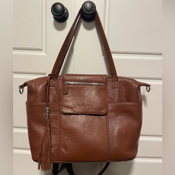 Lily Jade Madeline Leather Diaper Bag - Picture 1 of 7